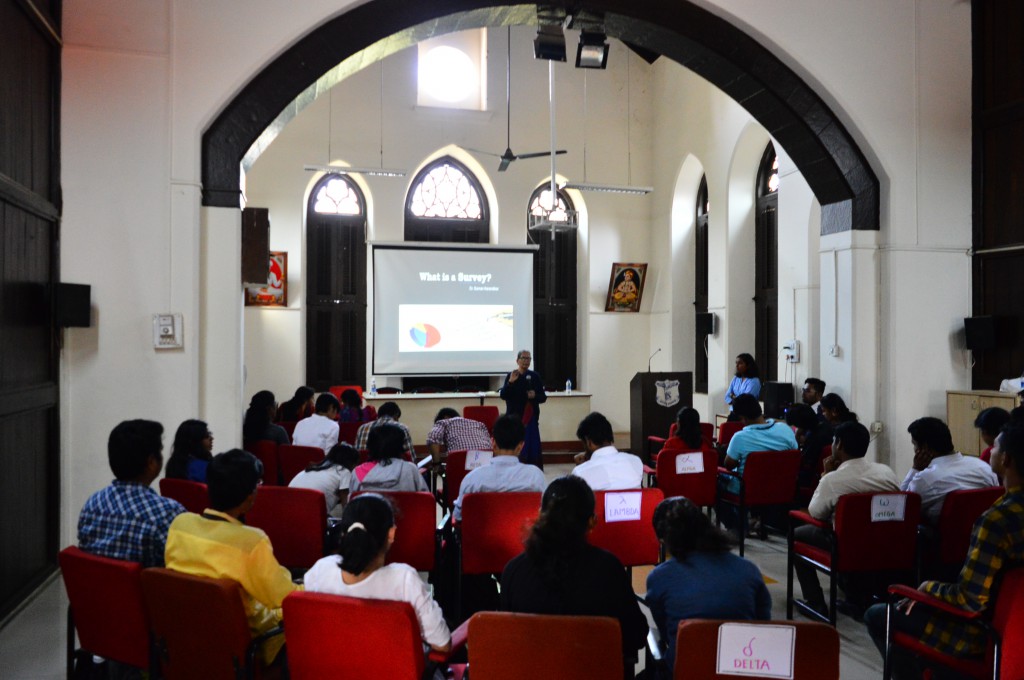 Workshop on Survey Design and Data Analysis organised by ROSHNI Foundation and Social Outreach Department of Fergusson College.
