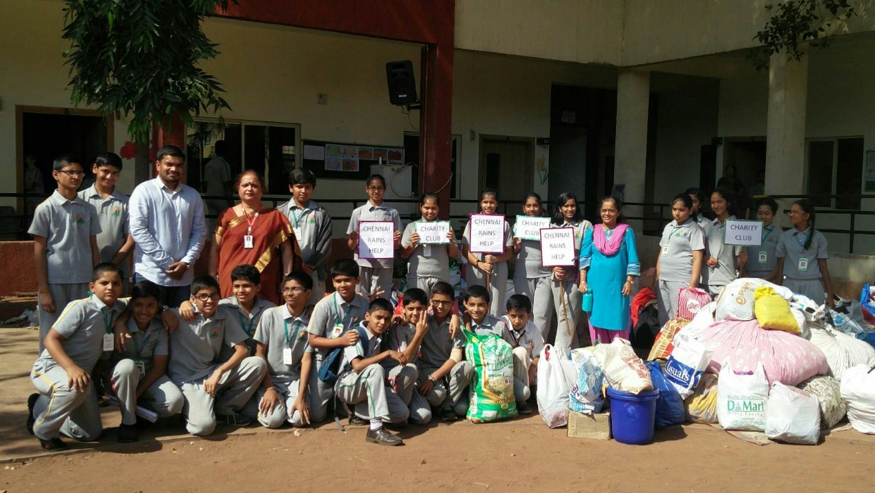 Schools contributed for Chennai Sahayata Campaign